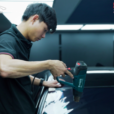 quy trinh dan phim cach nhiet xe mitsubishi xpander tai proautovn 1