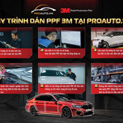 Quy trình dán PPF 3M đạt chuẩn tại PROAUTO.VN