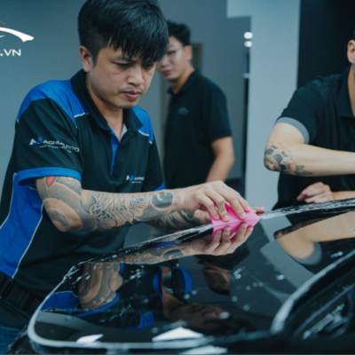Quy trình dán PPF tại PROAUTO.VN được thực hiện tỉ mỉ và cẩn thận