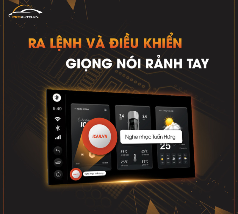 Ra lệnh bằng giọng nói với ICARV