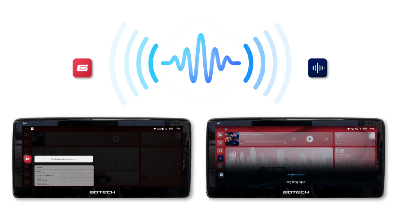 Điều khiển bằng giọng nói tiện lợi