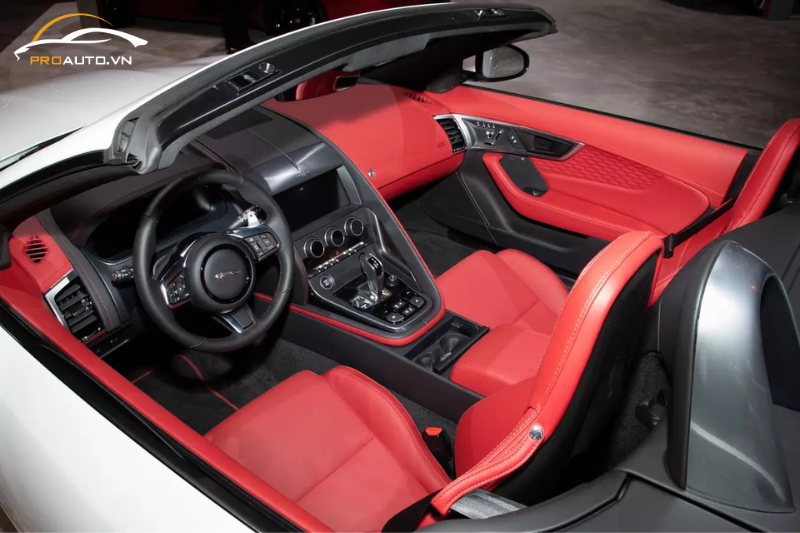 Sơn đổi màu các chi tiết nhựa xe Jaguar F-Type