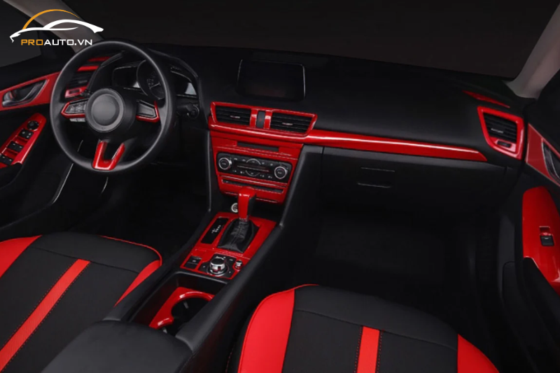 Sơn đổi màu các chi tiết nhựa xe Mazda 3