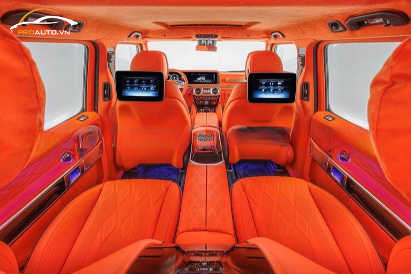 Sơn đổi màu các chi tiết nhựa xe Mercedes G-Class