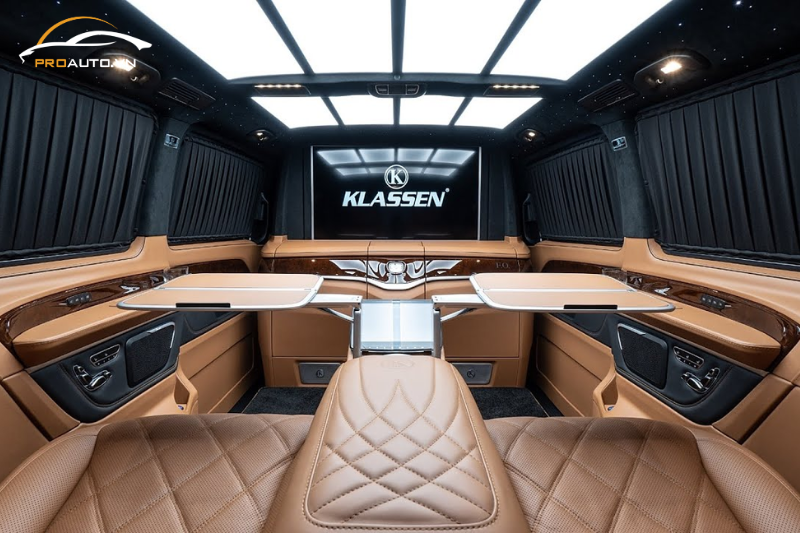 Sơn đổi màu các chi tiết nhựa xe Mercedes V-Class