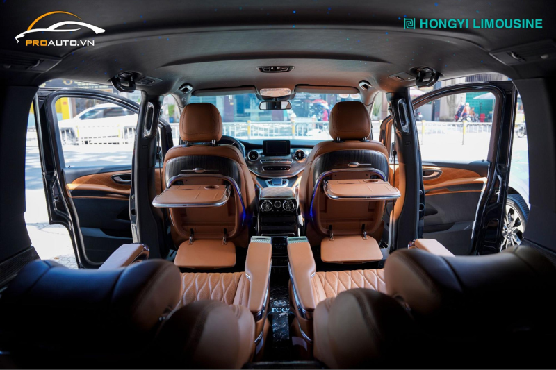 Sơn đổi màu các chi tiết nhựa xe Mercedes V250