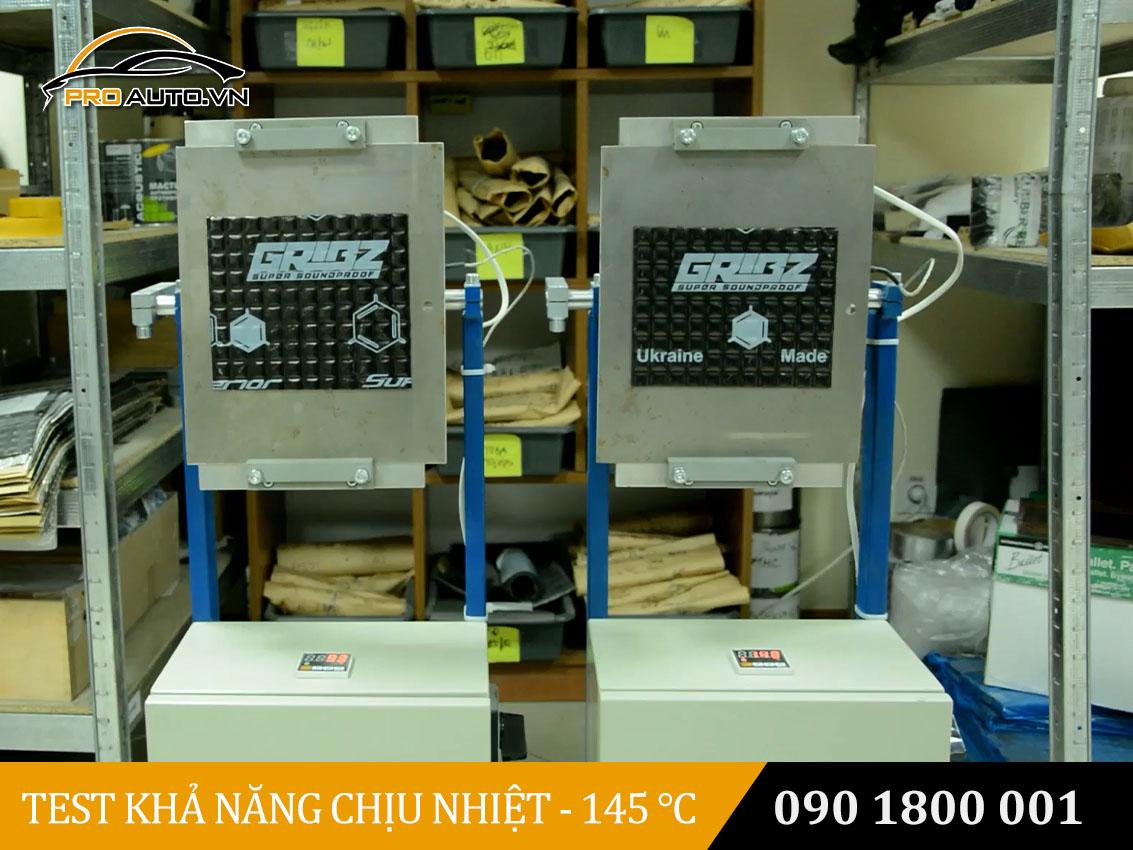 Kiểm tra khả năng chịu nhiệt của cách âm Gribz