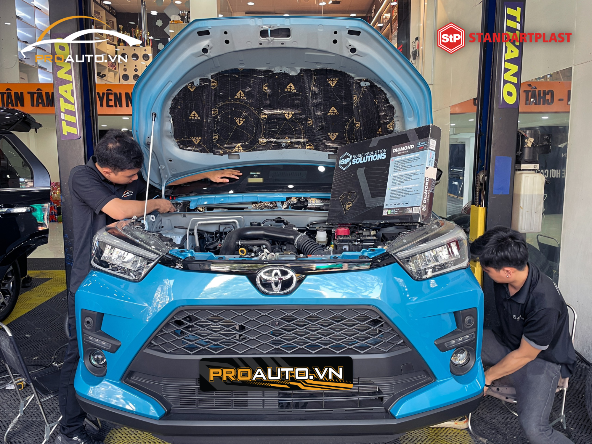 Thi công cách âm vách ngăn khoang máy 1 lớp