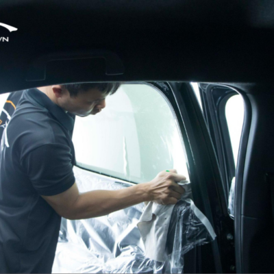 Thi công dán phim cách nhiệt xe BMW Series 3