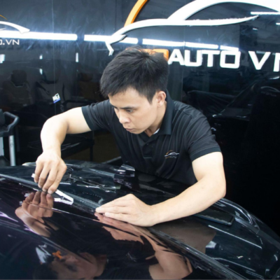 Thi công dán phim cách nhiệt xe Mitsubishi Attrage