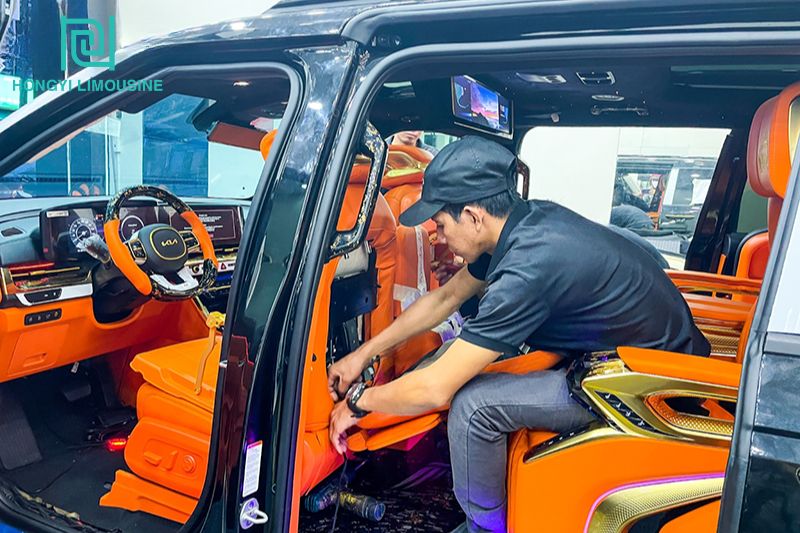 Thi công lắp đặt bàn xếp HongYi tại PROAUTO.VN