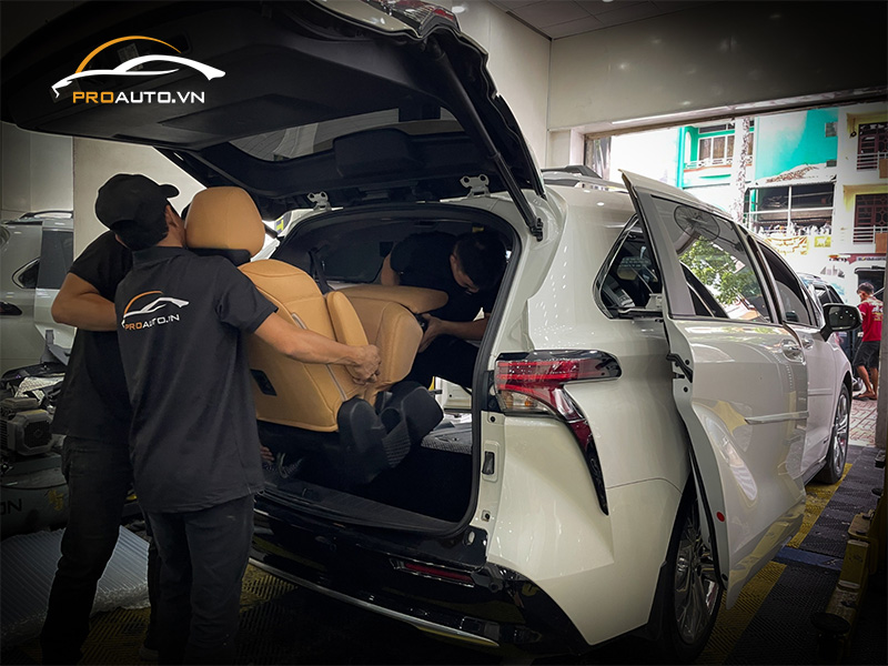 Thi công lắp đặt độ ghế xe Limousine ô tô chính hãng