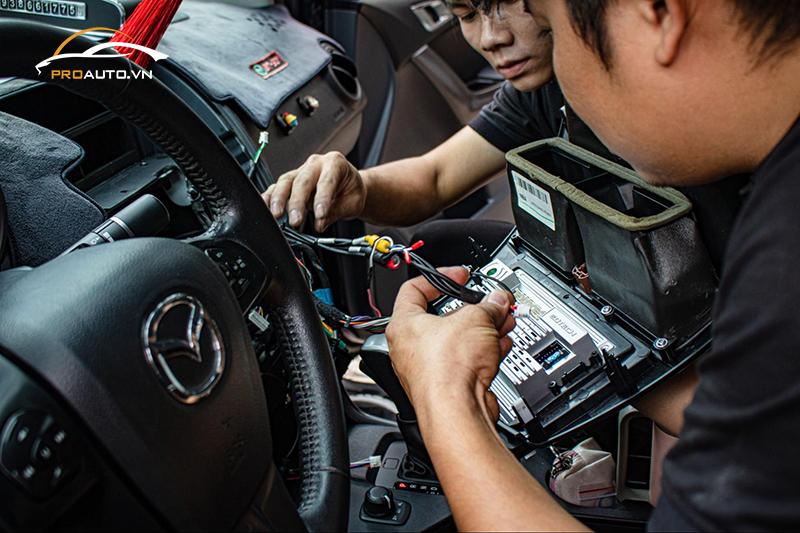 Thi công lắp màn hình Android ô tô tốt nhất hiện nay tại PROAUTO.VN