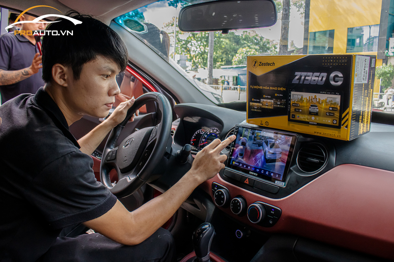 Thi công màn hình android ô tô Zestech tại PROAUTO.VN