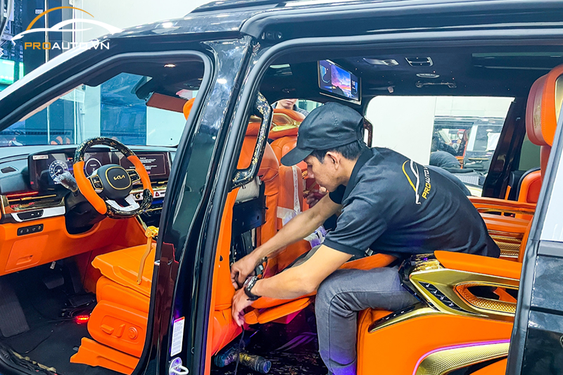 Thi công nâng cấp bàn xếp HongYi tại PROAUTO.VN