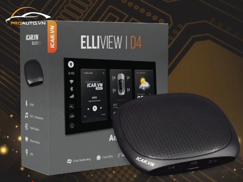 Thiết kế nhỏ gọn sang trọng của Android Box Elliview D4