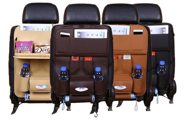 Túi da treo đồ đa năng ghế sau ô tô