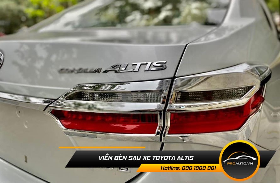 Viền đèn sau xe Toyota Altis