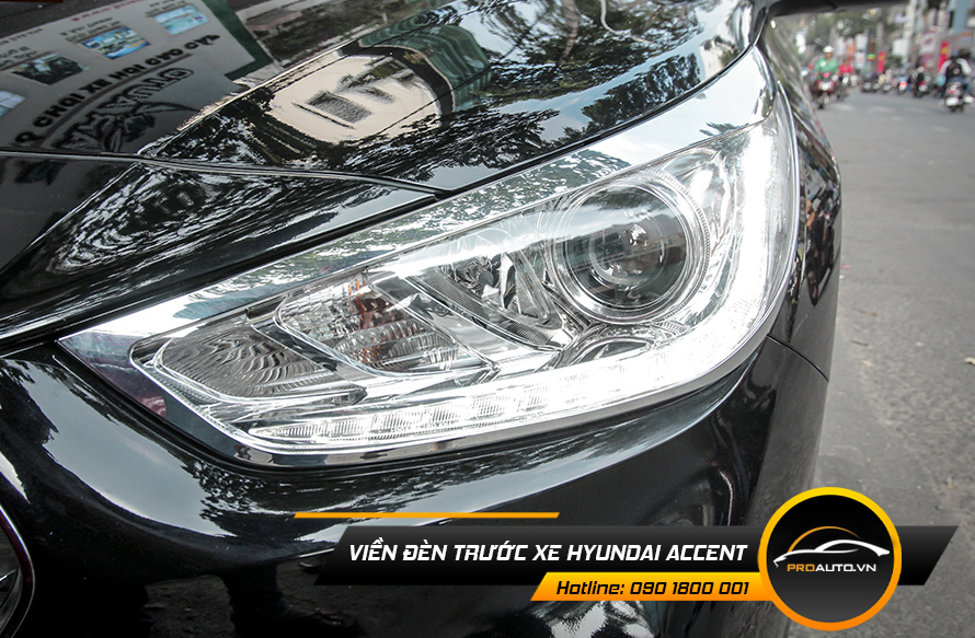 Viền đèn trước xe Hyundai Accent