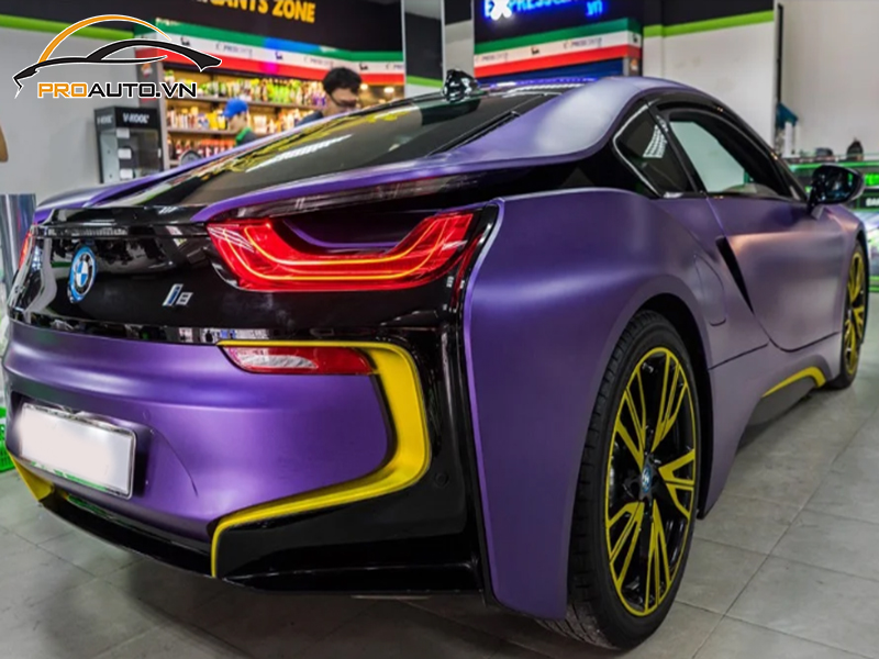 Bảng giá dán wrap đổi màu xe BMW i8