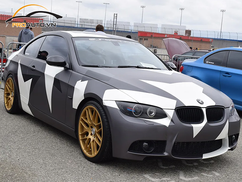 Wrap Đổi Màu Xe BMW Series 3 - Ảnh 4