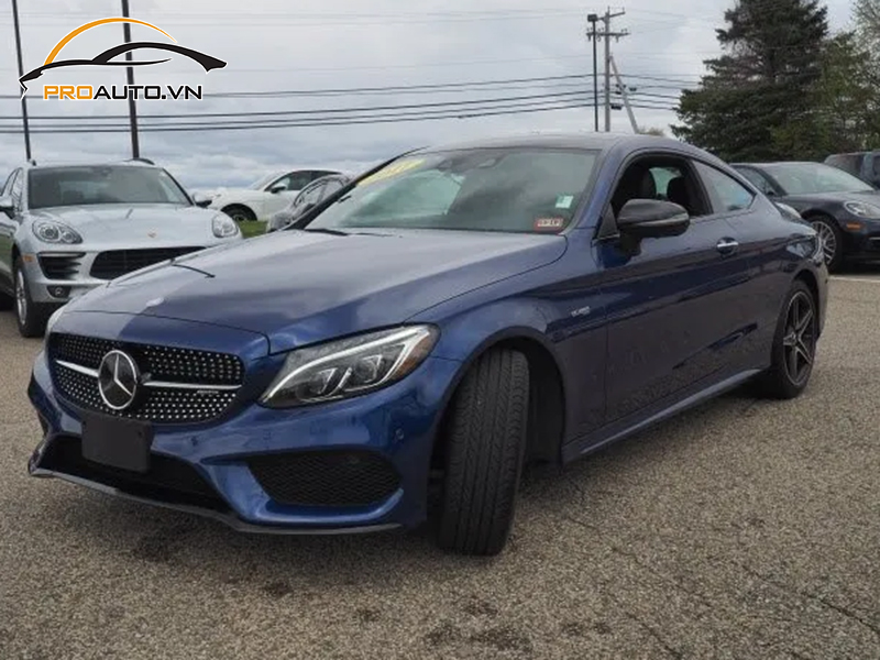 Dán wrap đổi màu xe Mercedes C-Class