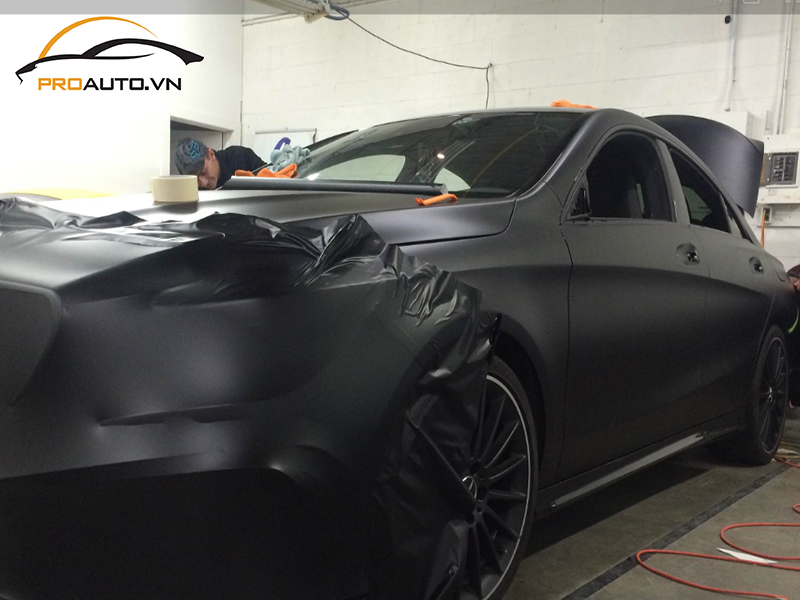 Dán wrap đổi màu Mercedes CLA
