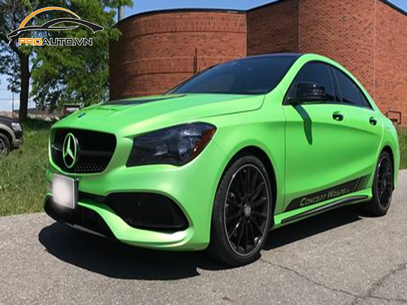 Dán wrap đổi màu xe Mercedes CLA