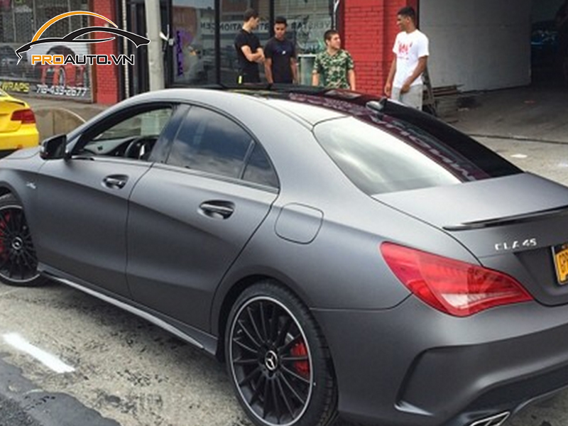 Dán wrap đổi màu xe Mercedes CLA