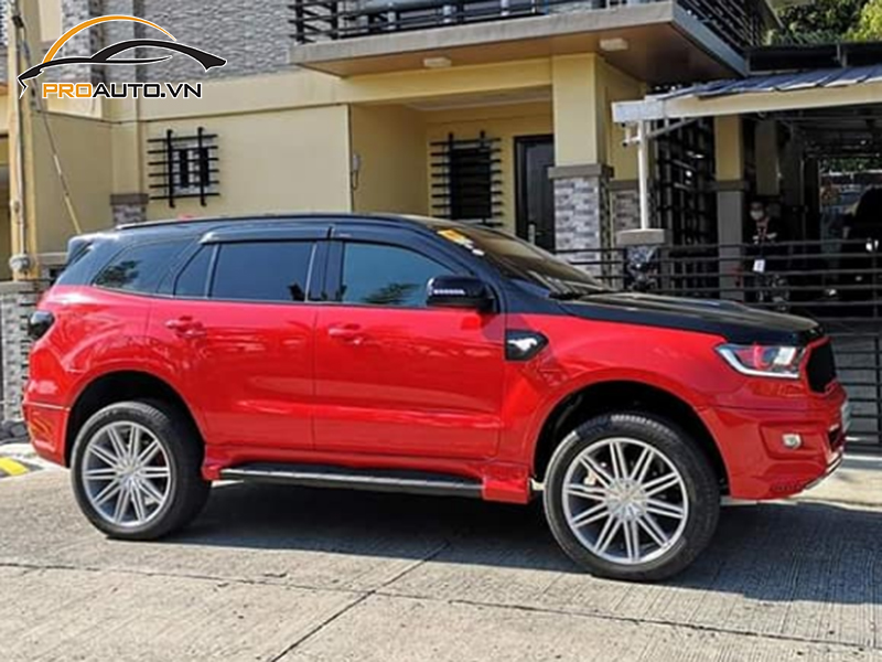 Dán wrap đổi màu Ford Everest