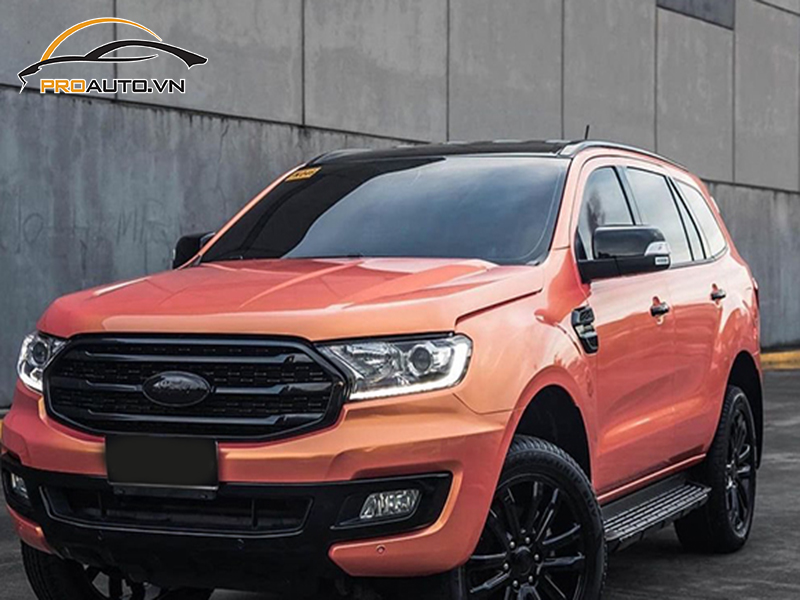 Bảng giá dán wrap đổi màu xe Ford Everest