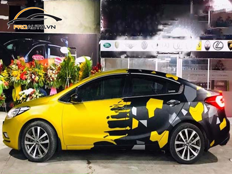 Dán wrap đổi màu Kia Cerato