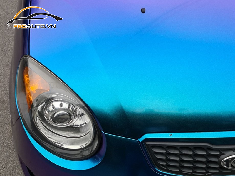 Dán wrap đổi màu Kia Morning