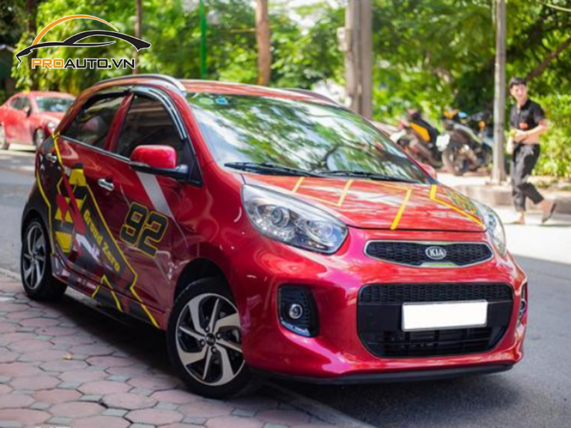 Dán wrap đổi màu Kia Morning