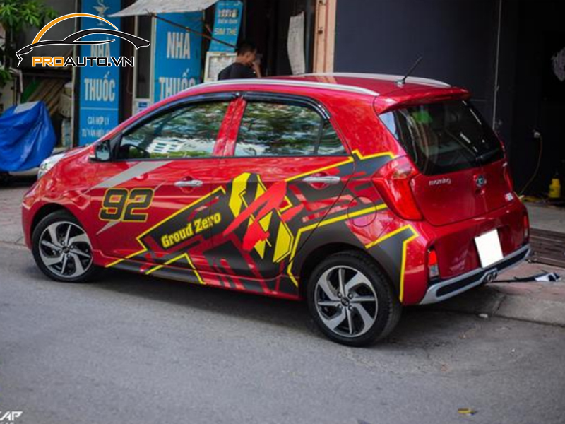 Wrap Đổi Màu Xe Kia Morning - Ảnh 6