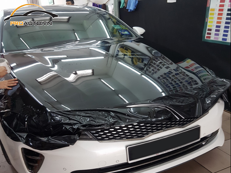Dán wrap đổi màu xe Kia Optima