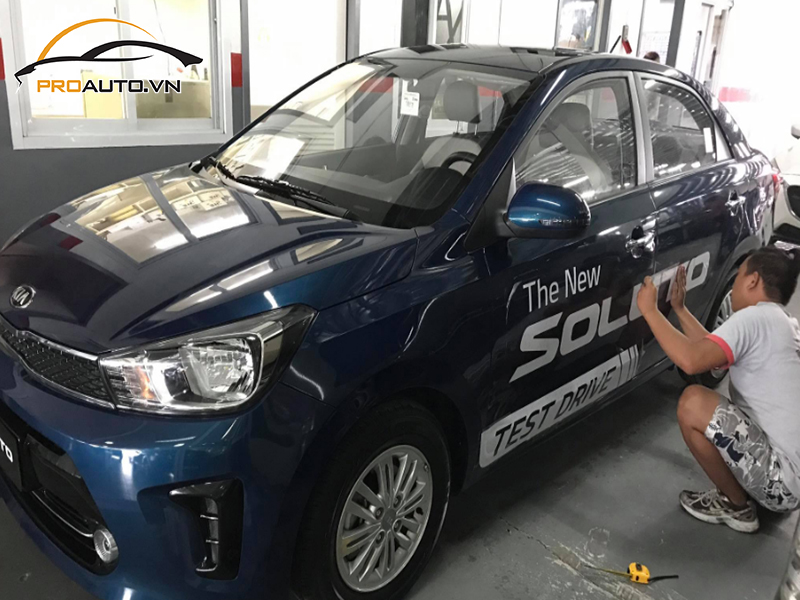 Wrap Đổi Màu Xe Kia Soluto