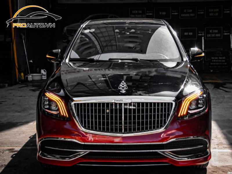 Wrap đổi màu xe Mercedes Maybach