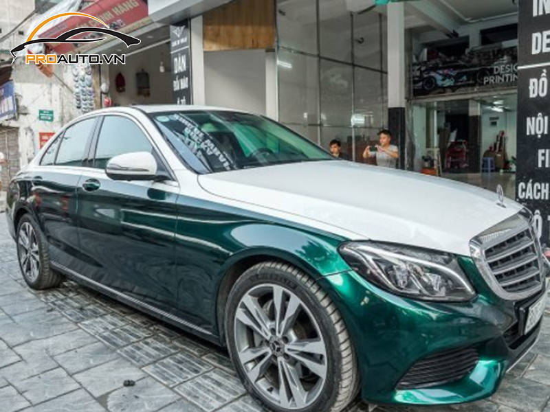 Dán wrap đổi màu Mercedes Maybach