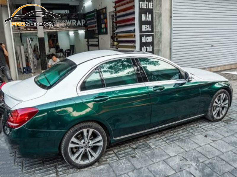 Dán wrap đổi màu Mercedes Maybach
