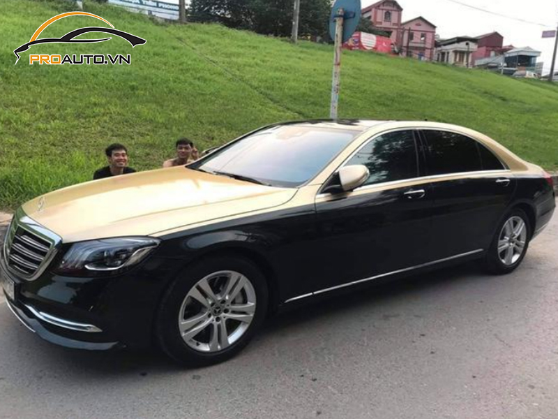 Dán wrap đổi màu Mercedes Maybach