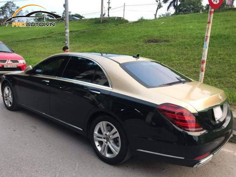 Dán wrap đổi màu Mercedes Maybach