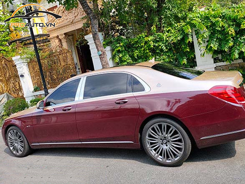 Bảng giá dán wrap đổi màu xe Mercedes Maybach
