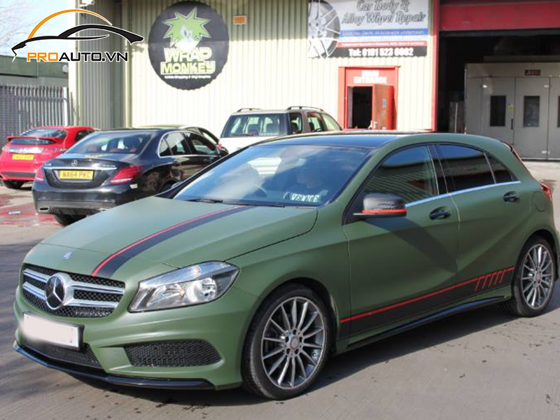 Dán wrap đổi màu Mercedes A-Class
