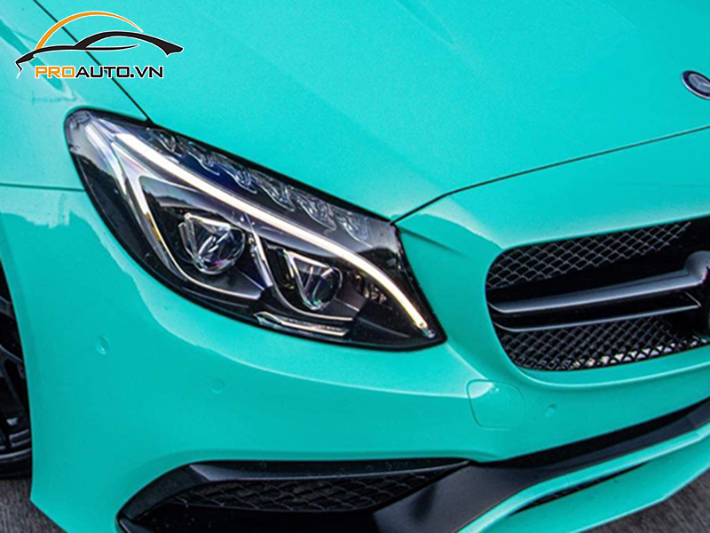Dán wrap đổi màu xe Mercedes A-Class