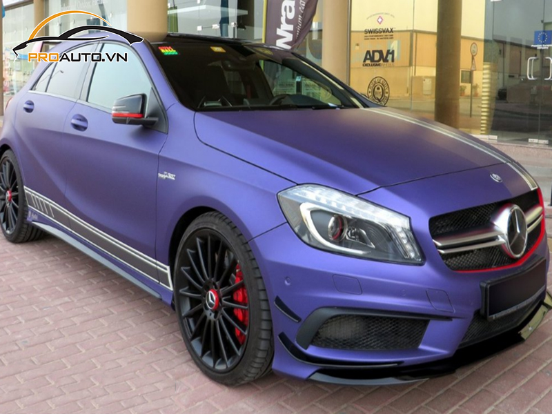 Dán wrap đổi màu xe Mercedes A-Class