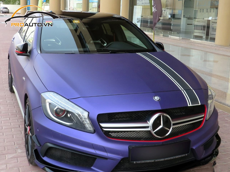 Dán wrap đổi màu xe Mercedes A-Class