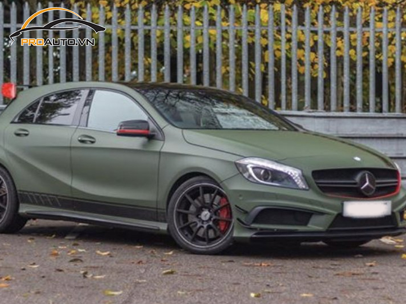 Dán wrap đổi màu cho xe Mercedes A-Class