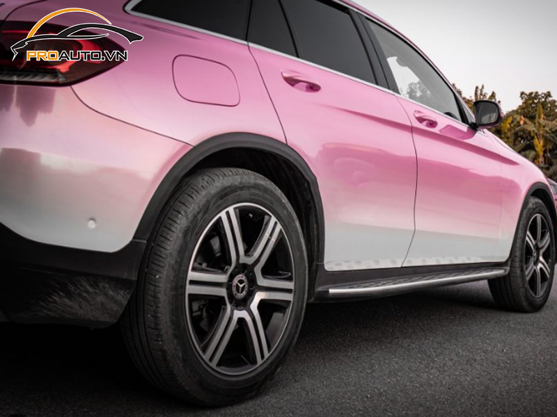 Dán wrap đổi màu xe Mercedes GLC 300