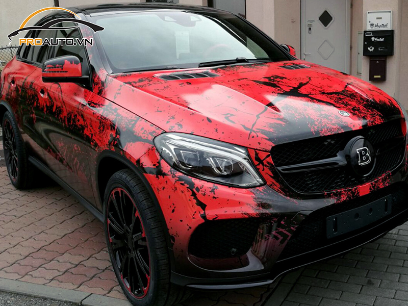 Dán wrap đổi màu Mercedes GLE